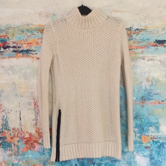Banana Republic Sweaters - Banana Republic Knit Sweater Waffle Weave Zipper